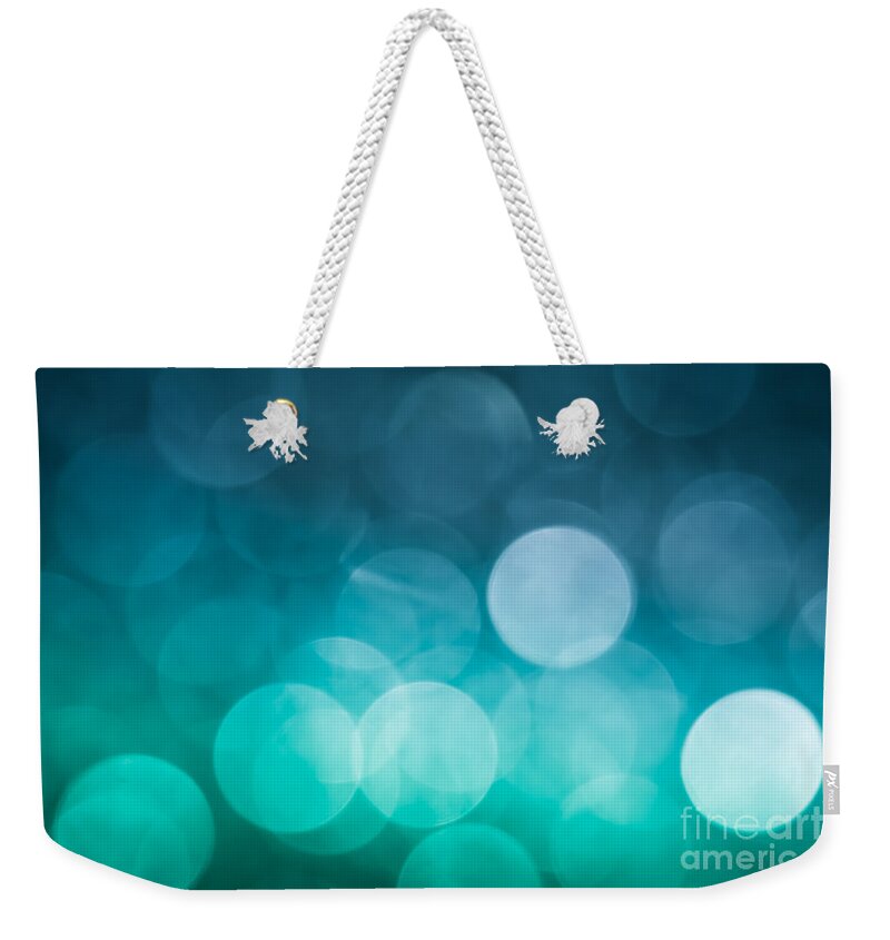 Abstract Weekender Tote Bag featuring the photograph Cold Shower by Jan Bickerton