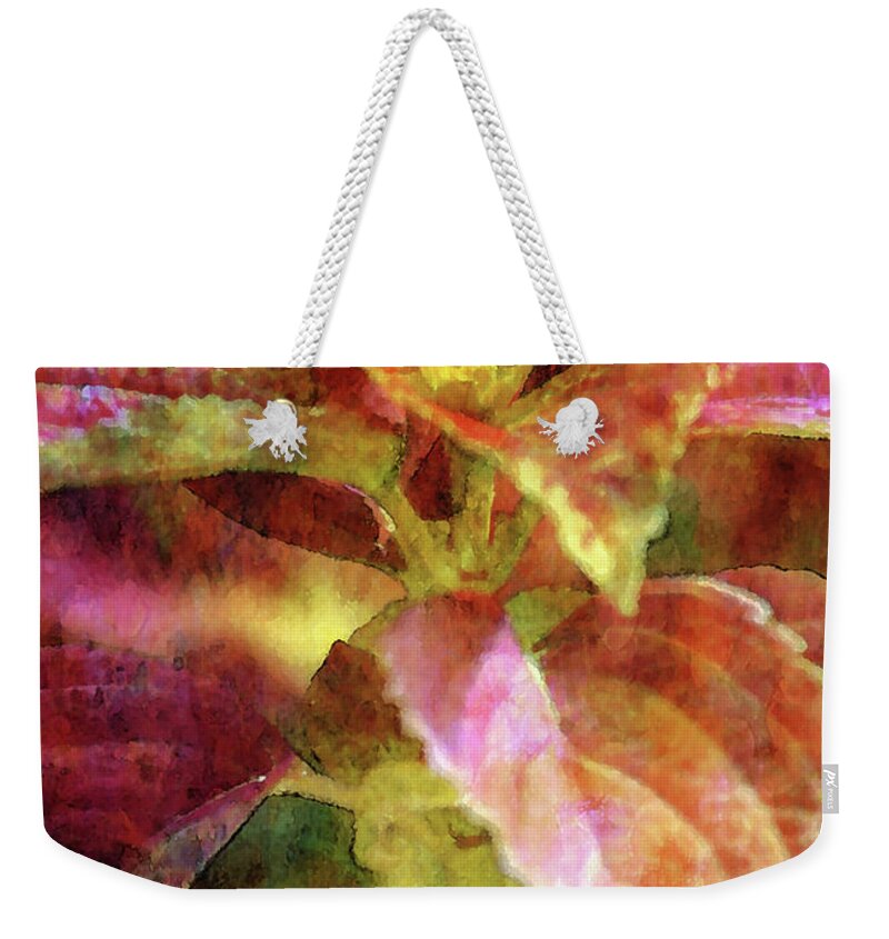 Coleus Weekender Tote Bag featuring the photograph Coleus 3275 IDP_2 by Steven Ward