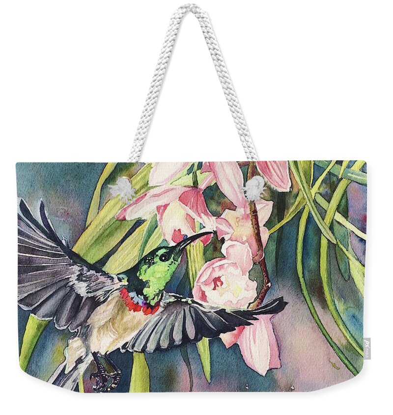 Colibri Weekender Tote Bag by Francoise Chauray - Francoise