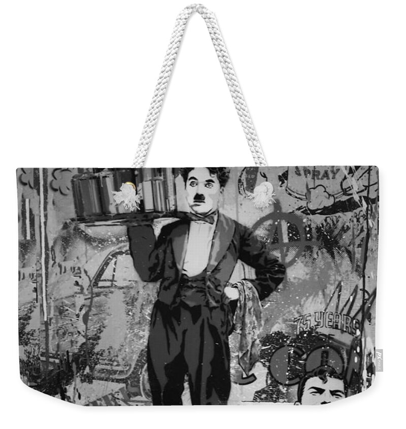Superman Weekender Tote Bag featuring the photograph Collageiscope B W by Rob Hans