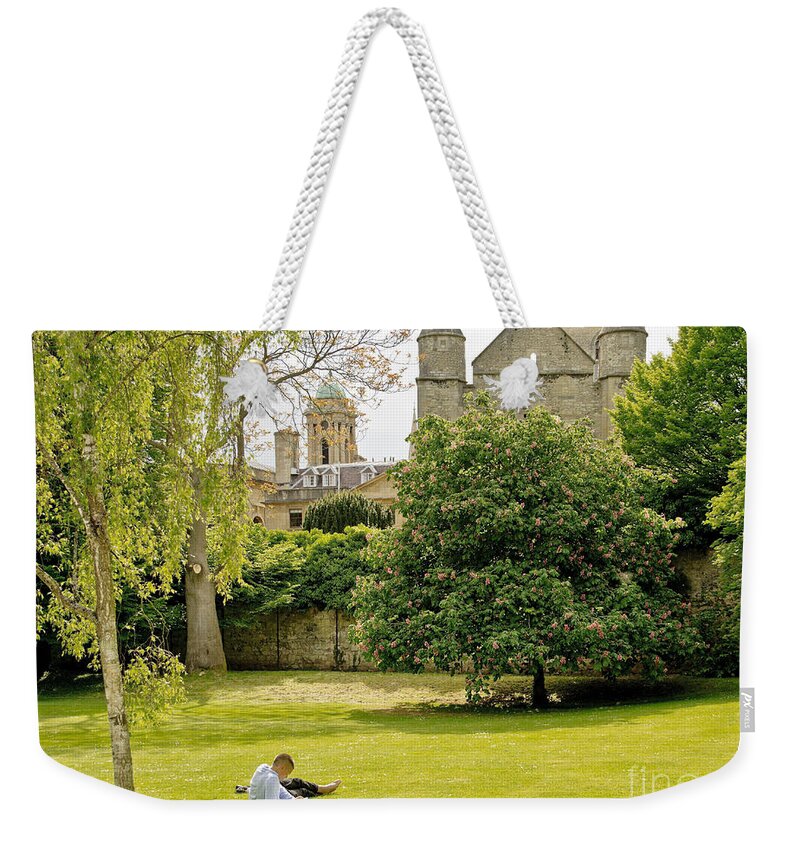 College Weekender Tote Bag featuring the photograph College ground. Silence. by Elena Perelman