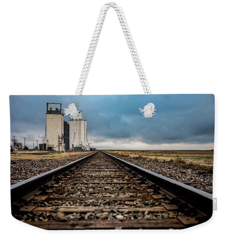 Train Tracks Weekender Tote Bag featuring the photograph Collyer Tracks by Darren White