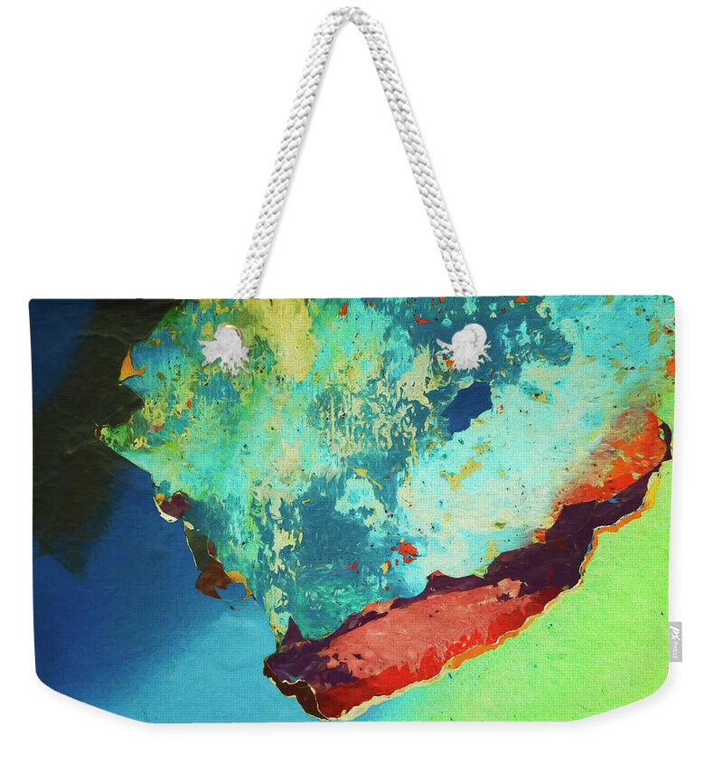 Abstract Weekender Tote Bag featuring the photograph Color Abstraction LXXVI by David Gordon