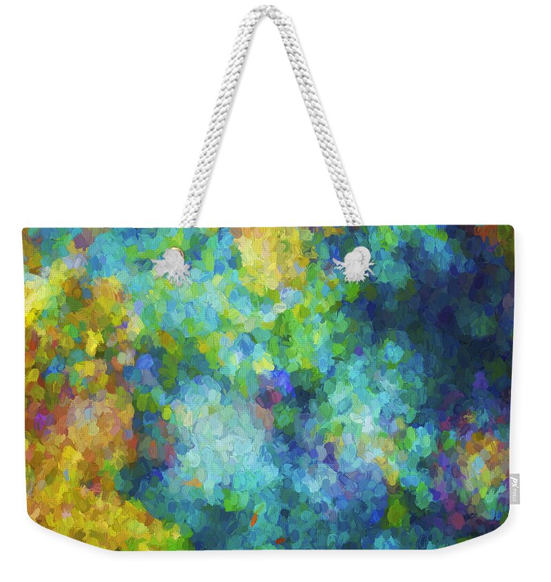 Abstract Weekender Tote Bag featuring the digital art Color Abstraction XLIV by David Gordon