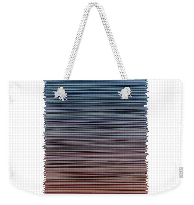 Abstract Weekender Tote Bag featuring the digital art Color and Lines 4 by Scott Norris