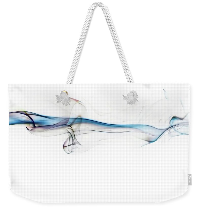 Abstract Weekender Tote Bag featuring the photograph Color and Smoke V by Scott Norris