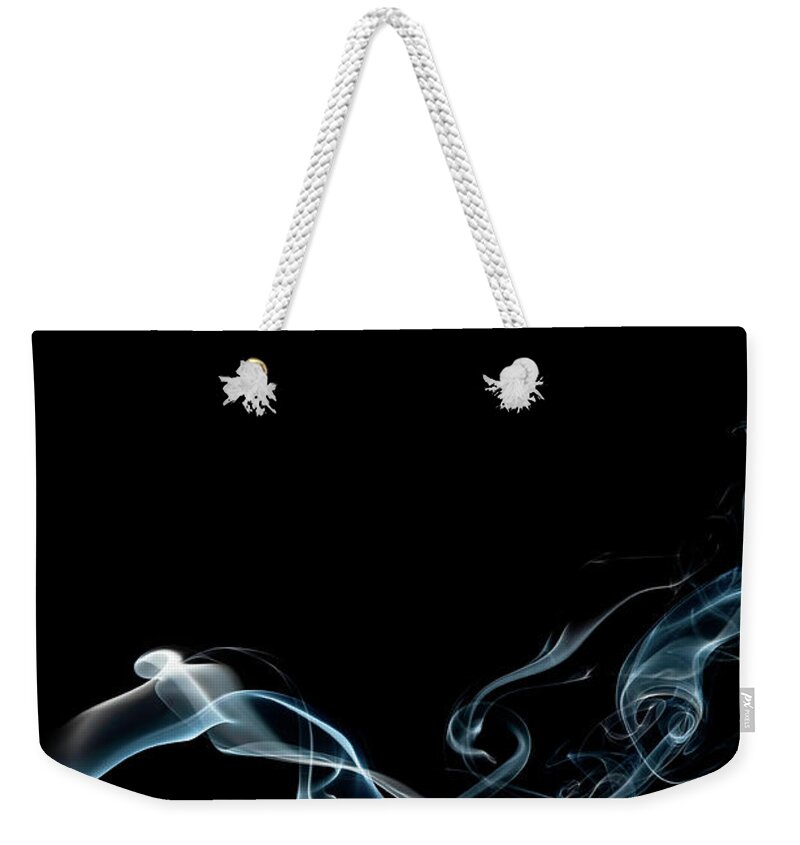 Abstract Weekender Tote Bag featuring the photograph Color and Smoke VI by Scott Norris