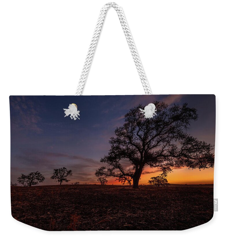 Paso Robles Weekender Tote Bag featuring the photograph Color Change at First Light by Tim Bryan