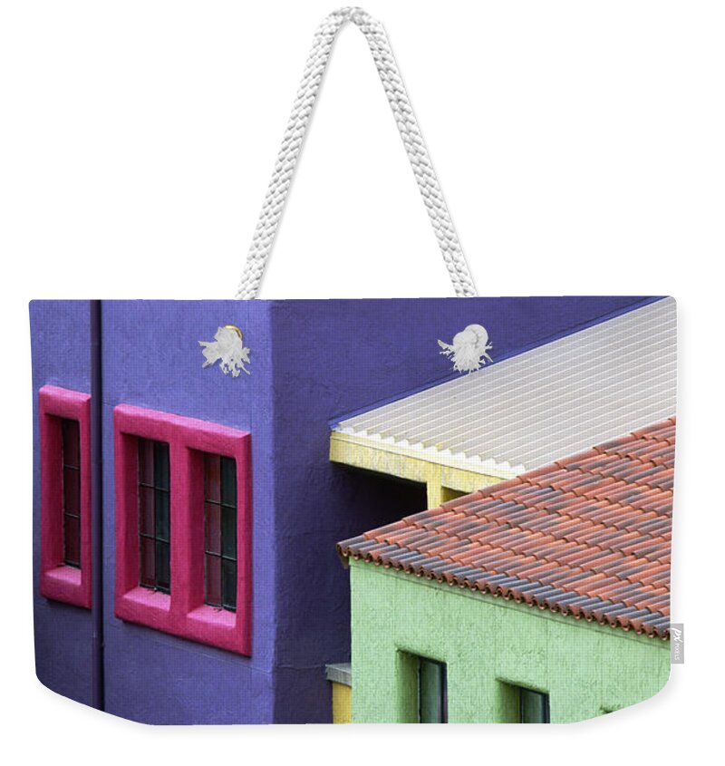 Southwest Weekender Tote Bag featuring the photograph Color of Tucson by Sandra Bronstein