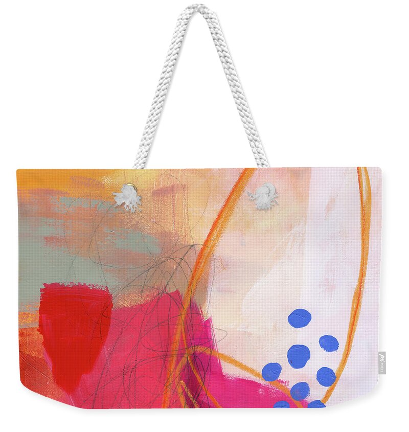 Abstract Art Weekender Tote Bag featuring the painting Color, Pattern, Line #2 by Jane Davies