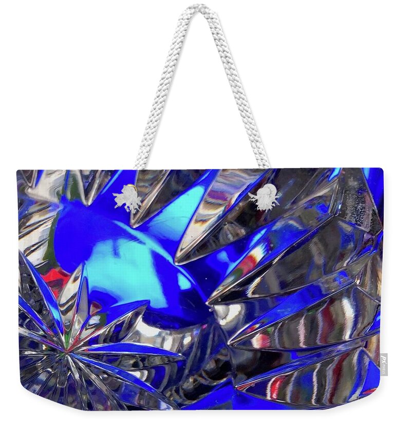 Crystal Light Color Pattern Energy Vibrant Weekender Tote Bag featuring the photograph Color Series1-5 by J Doyne Miller