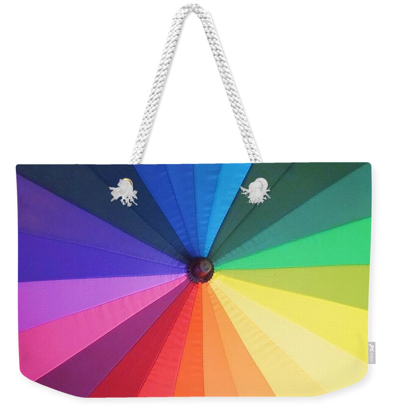 Color Weekender Tote Bag featuring the photograph Color Wheel by Denise F Fulmer