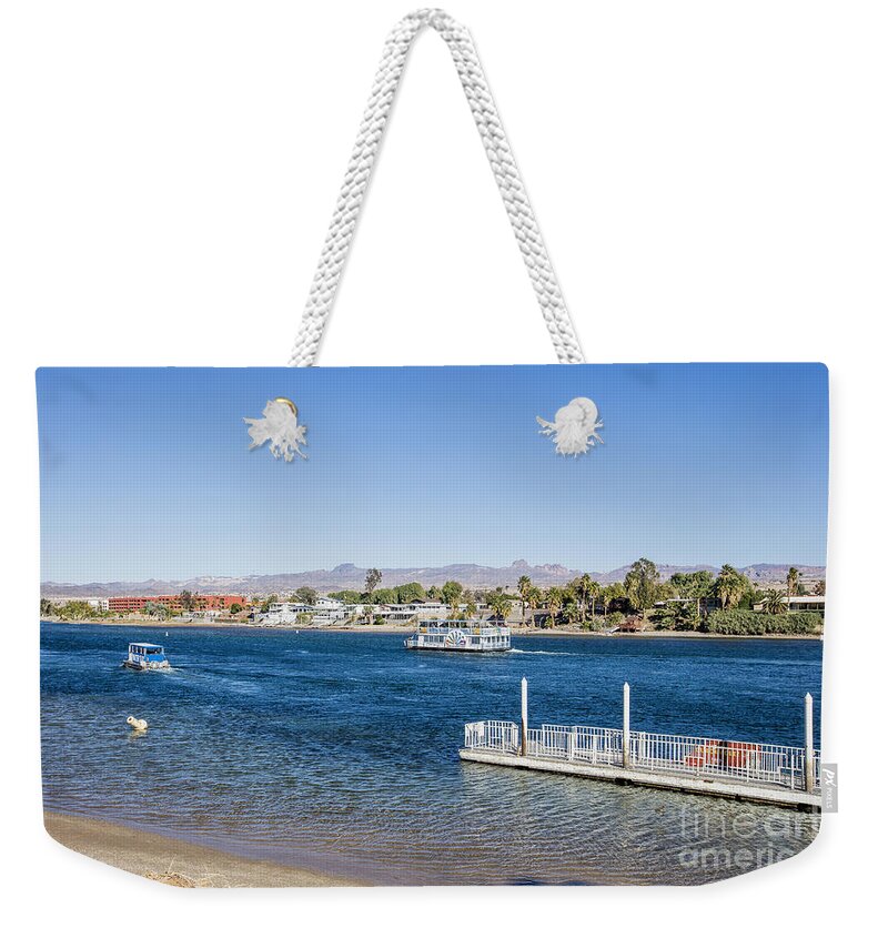 Colorado River Weekender Tote Bag featuring the photograph Colorado River, Laughlin, Nevada by Sv