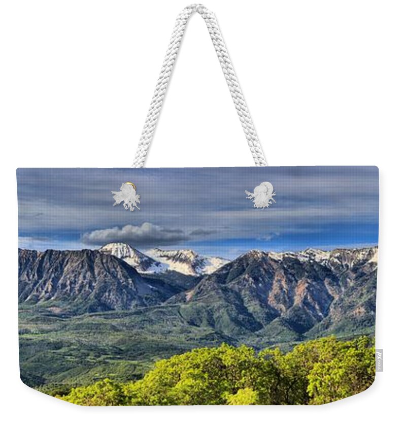  Weekender Tote Bag featuring the photograph Colorado West Elk Range by Adam Jewell