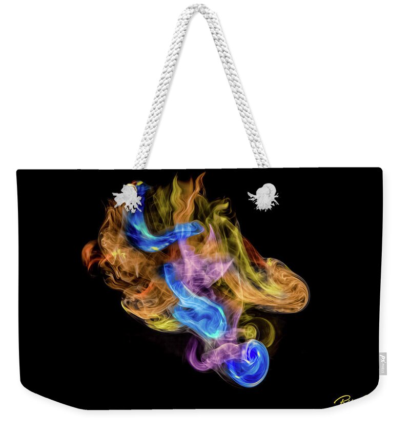 Smoke Weekender Tote Bag featuring the photograph Colored Vapors by Rikk Flohr