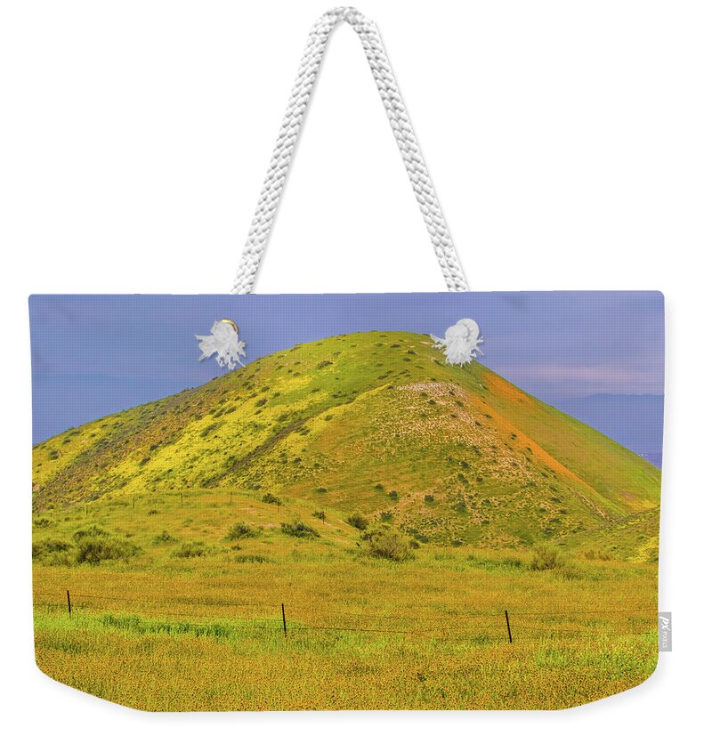 California Weekender Tote Bag featuring the photograph Colorful Hill by Marc Crumpler