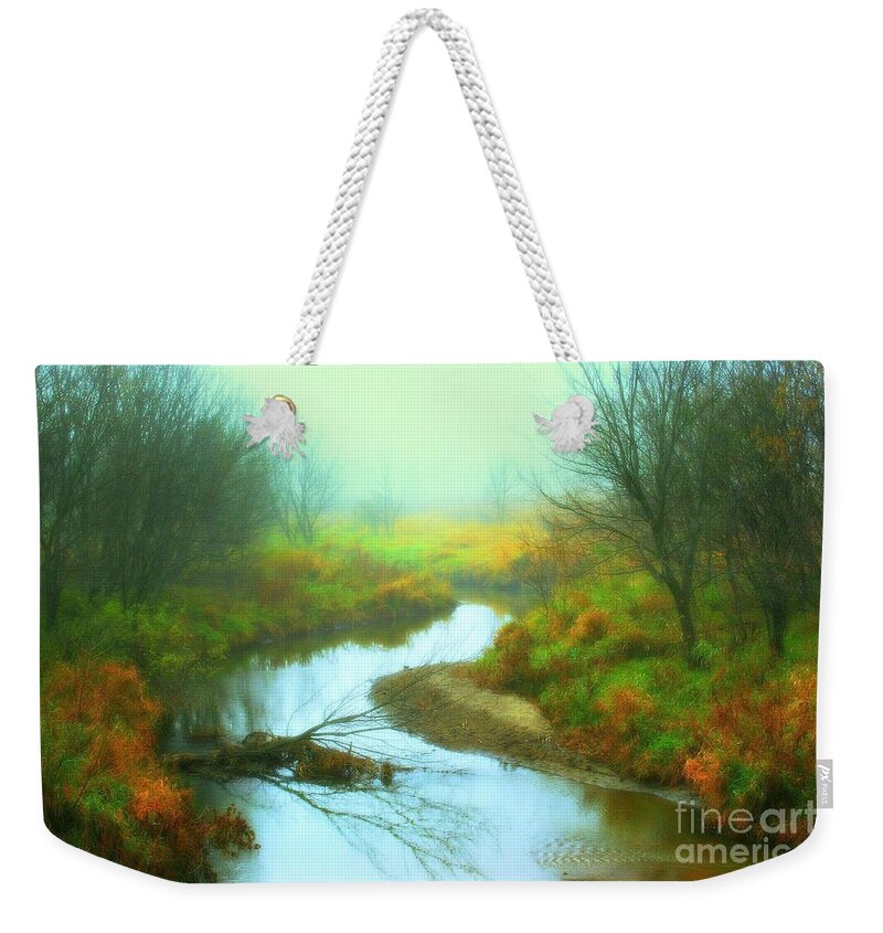 River Weekender Tote Bag featuring the photograph Colors of Fall by Julie Lueders 