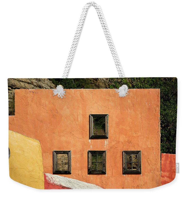 Enrico Pelos Weekender Tote Bag featuring the photograph COLORS Of LIGURIA HOUSES 1 - ALASSIO by Enrico Pelos