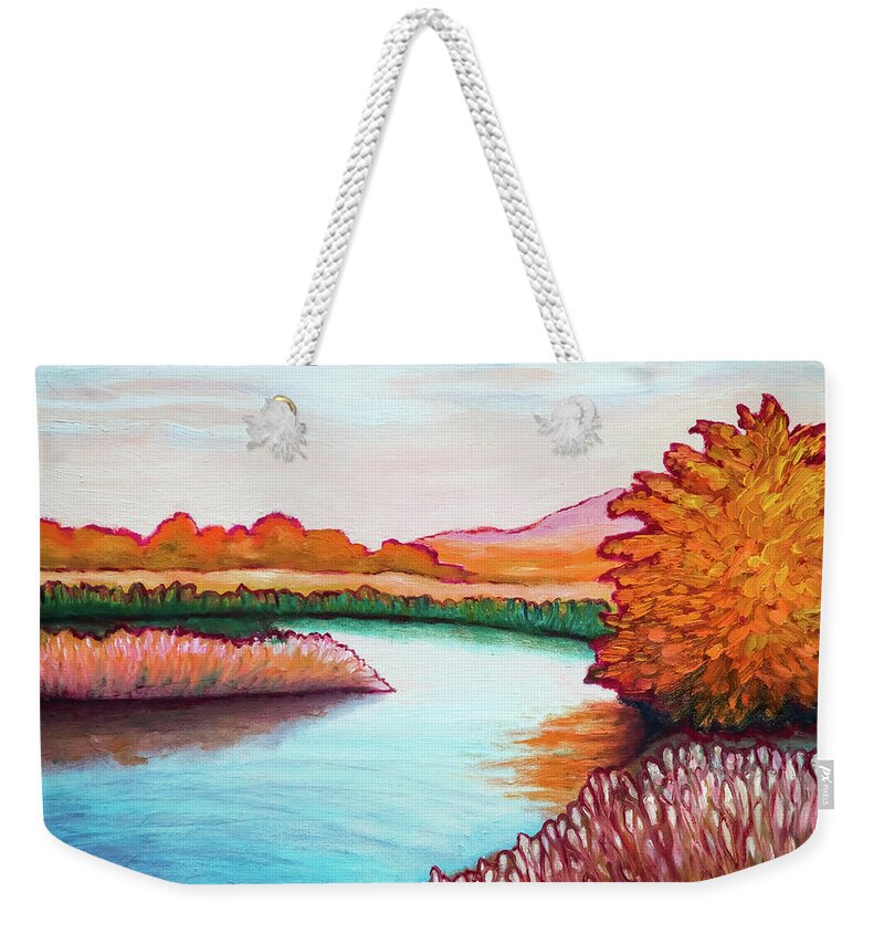 Impressionism Weekender Tote Bag featuring the painting Colors of October by Lilia S