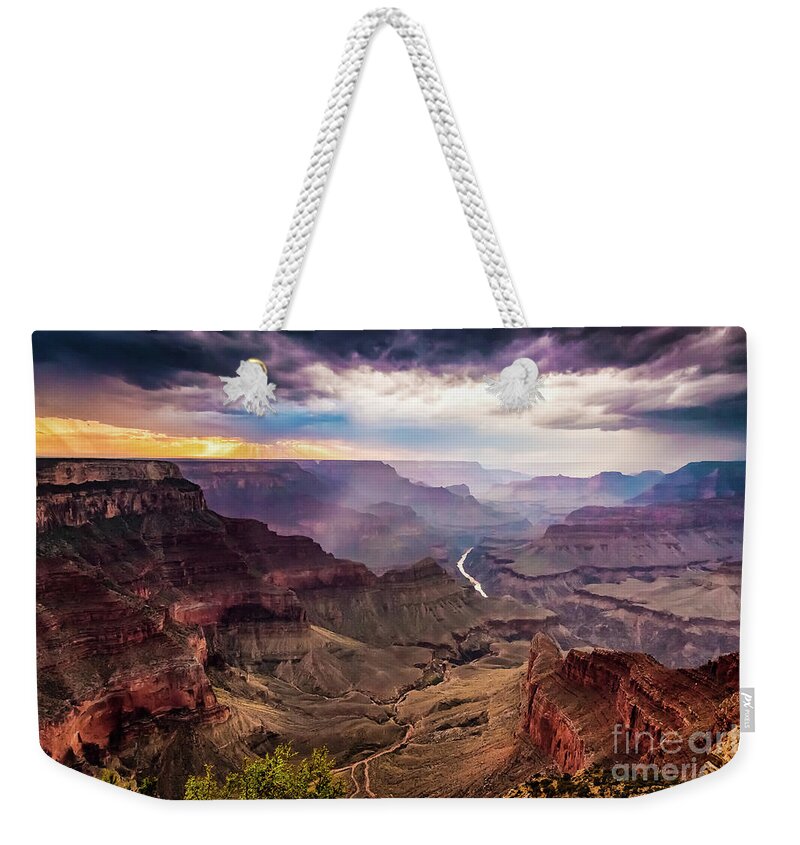 Grand Canyon Weekender Tote Bag featuring the photograph Colors of the Canyon by Alissa Beth Photography