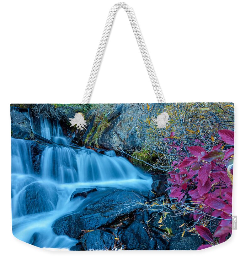 Nature Weekender Tote Bag featuring the photograph Colors Of The Falls 2 by Jonathan Nguyen