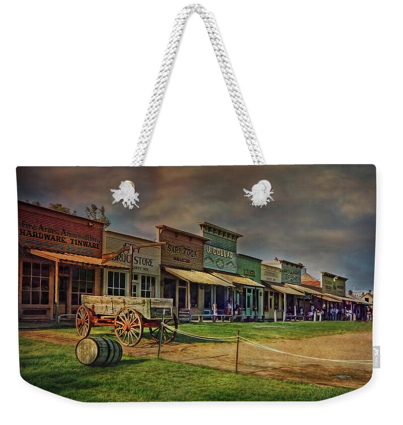 Western Town Weekender Tote Bag featuring the photograph Colors of Wild West by Hanny Heim