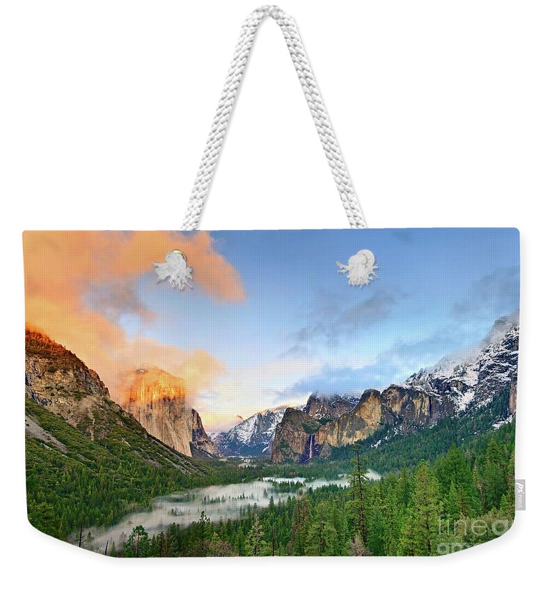 Yosemite Weekender Tote Bag featuring the photograph Colors of Yosemite by Jamie Pham