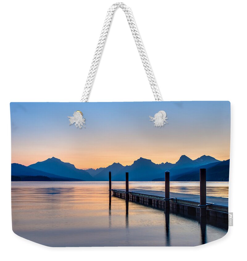 Glacier National Park Weekender Tote Bag featuring the photograph Come Away With Me by Adam Mateo Fierro