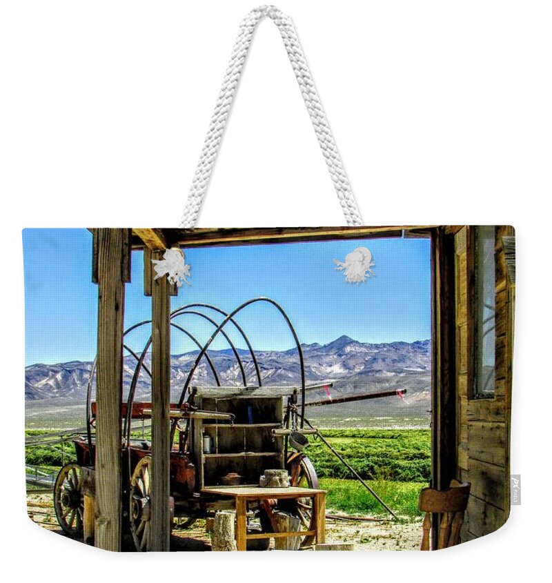 Sky Weekender Tote Bag featuring the photograph Come Stay Awhile by Marilyn Diaz