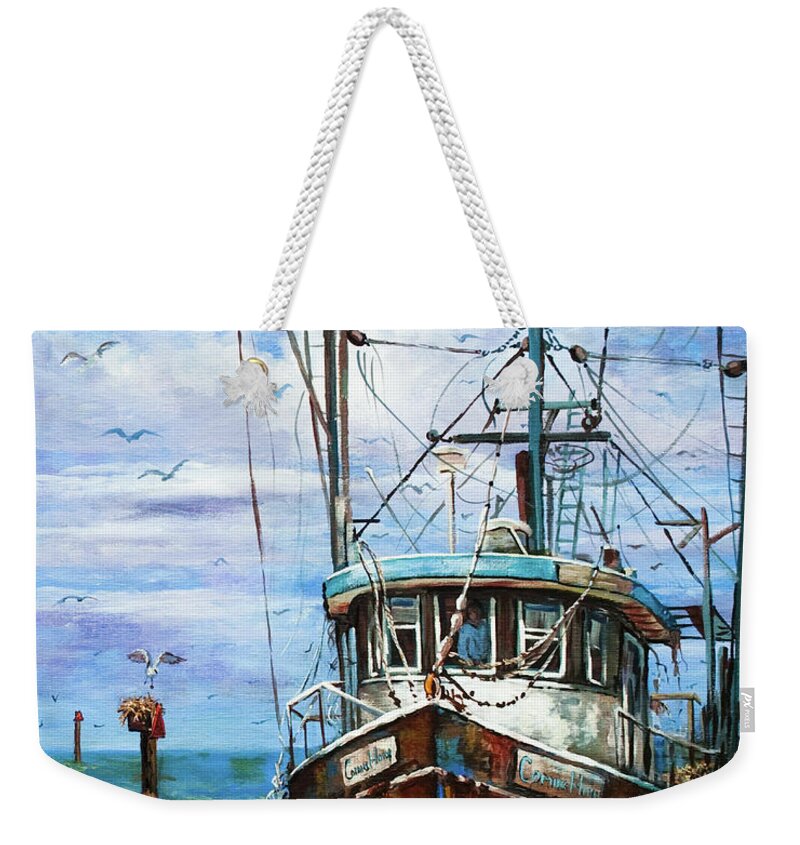 New Orleans Art Weekender Tote Bag featuring the painting Coming Home by Dianne Parks