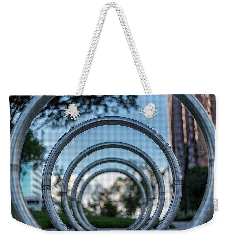 Rva Weekender Tote Bag featuring the photograph Commuter's Circle by Doug Ash
