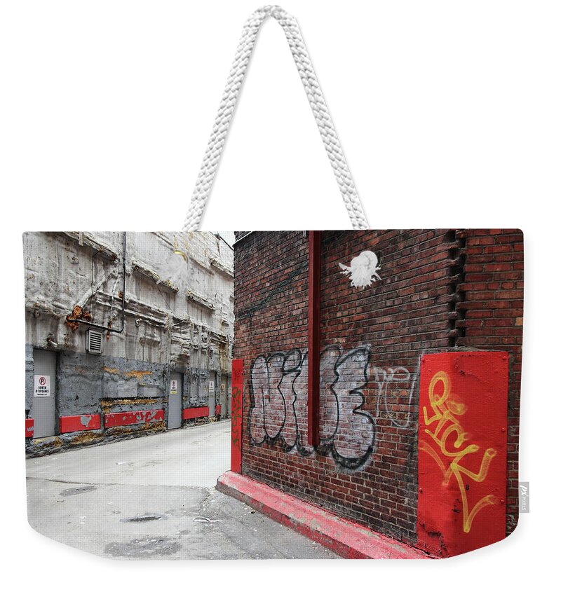Decay Weekender Tote Bag featuring the photograph Comrade Corner by Kreddible Trout