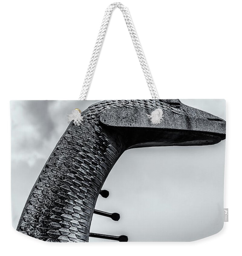 Animals Weekender Tote Bag featuring the photograph Concrete Serpent by Robert FERD Frank