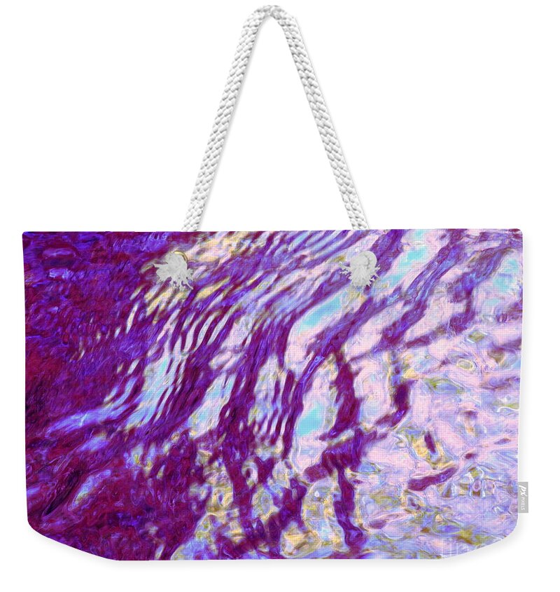 Water Art Weekender Tote Bag featuring the photograph Concurrence by Sybil Staples