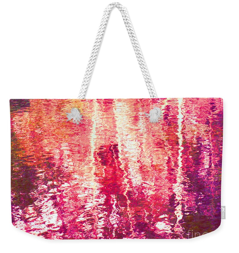 Abstract Weekender Tote Bag featuring the photograph Conflicted In the Moment by Sybil Staples