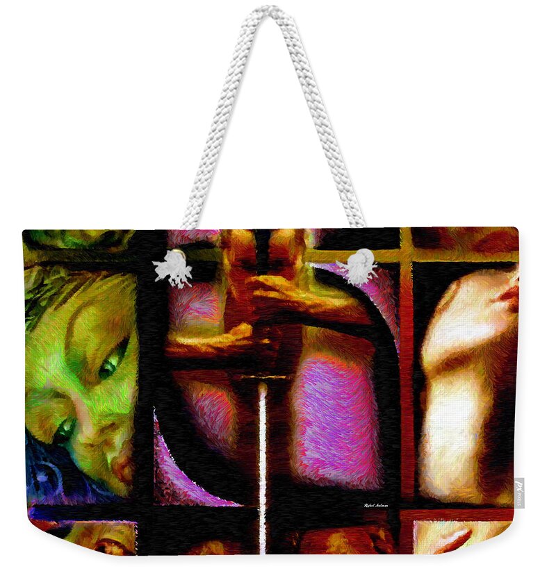 Rafael Salazar Weekender Tote Bag featuring the digital art Conflicts by Rafael Salazar by Rafael Salazar