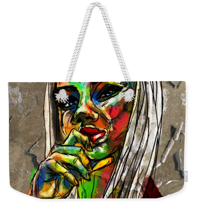 Portrait Weekender Tote Bag featuring the digital art Consider The Possibilities by Michael Kallstrom