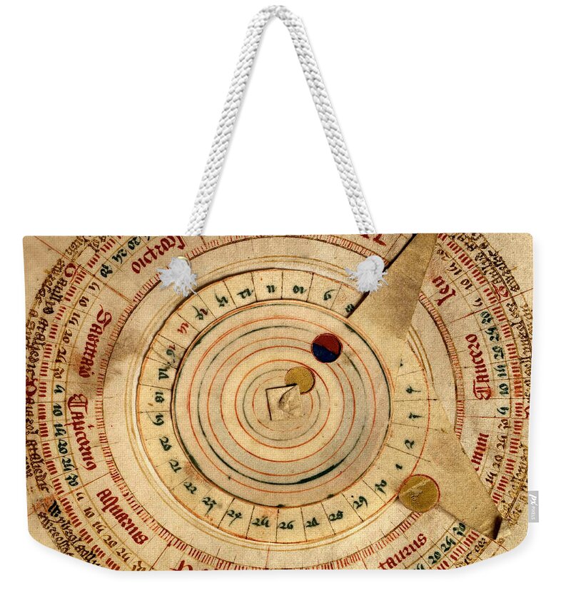 Celestial Weekender Tote Bag featuring the photograph Constellation Chart 1490 by Andrew Fare