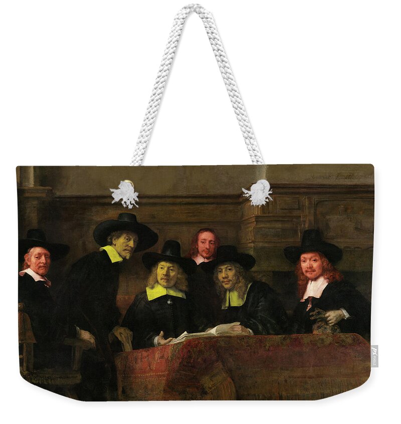 Postmodernism Weekender Tote Bag featuring the digital art Contemporary 3 Rembrandt by David Bridburg