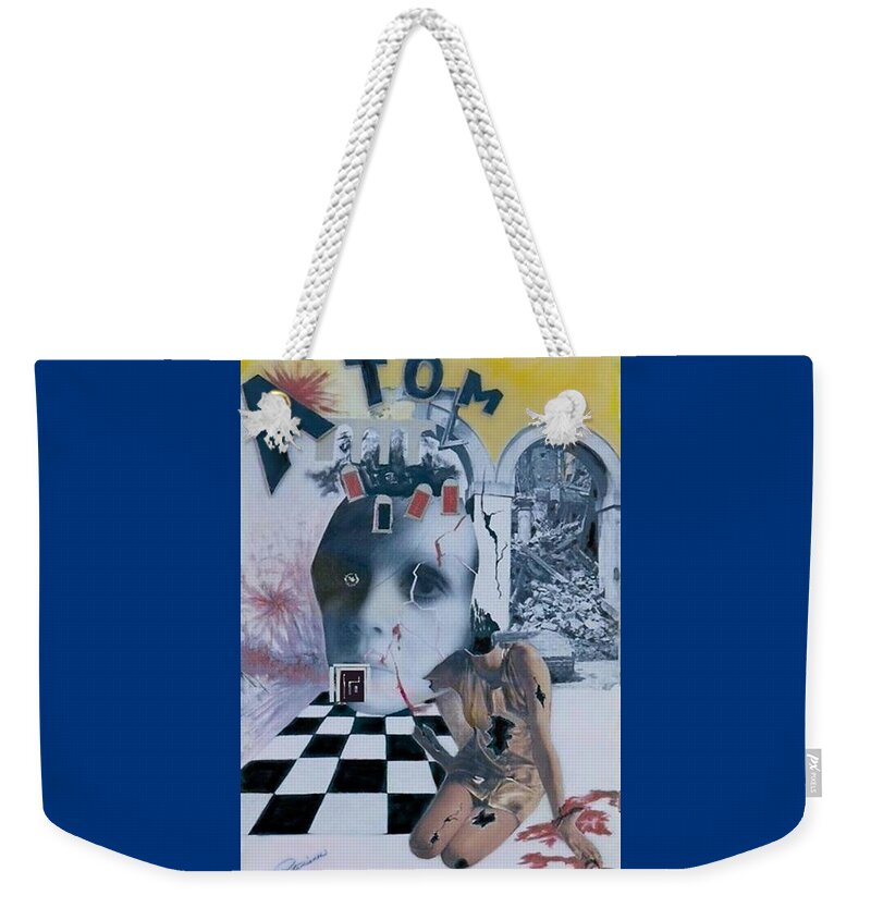 Surrealism Weekender Tote Bag featuring the photograph Contrast by Elly Potamianos
