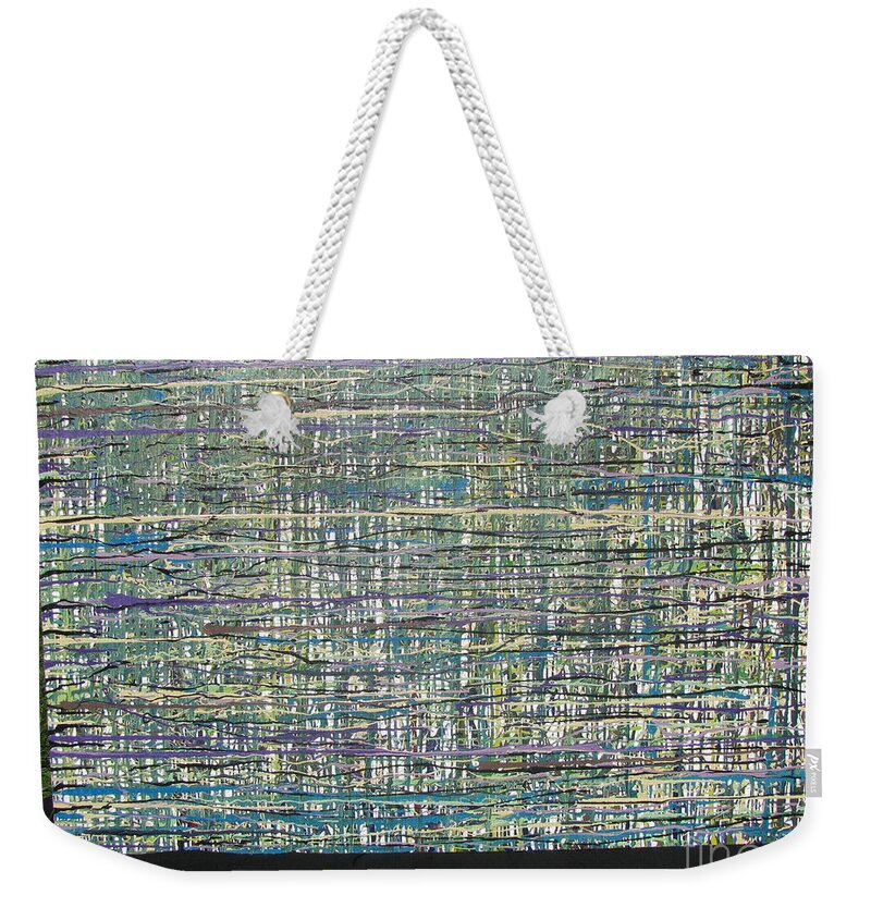  Weekender Tote Bag featuring the painting Convoluted by Jacqueline Athmann