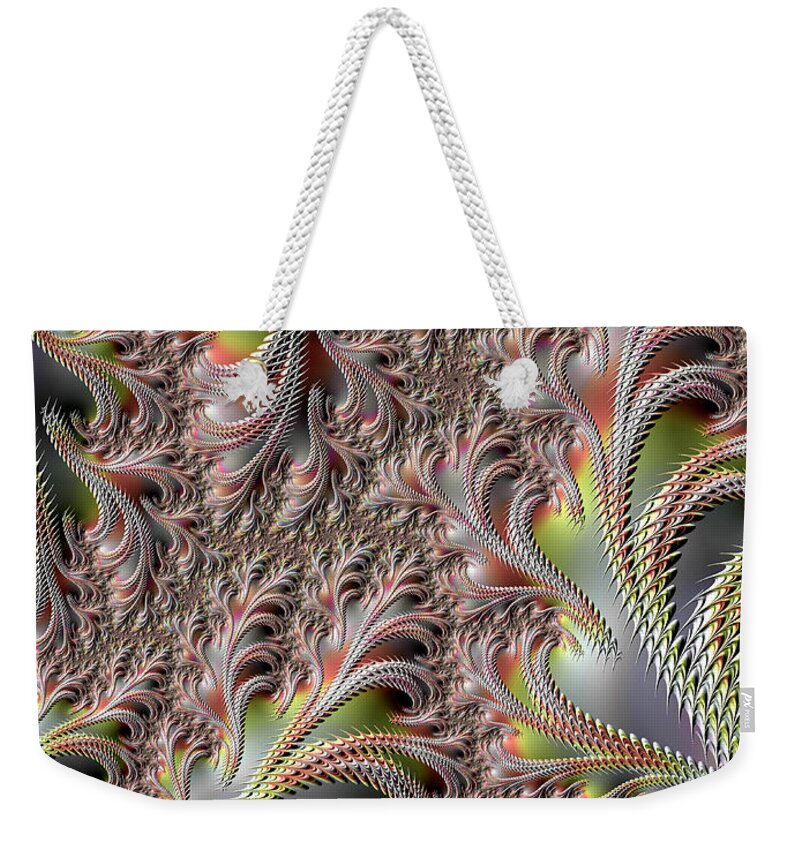 Abstract Weekender Tote Bag featuring the digital art Cooling Fans by Michele A Loftus