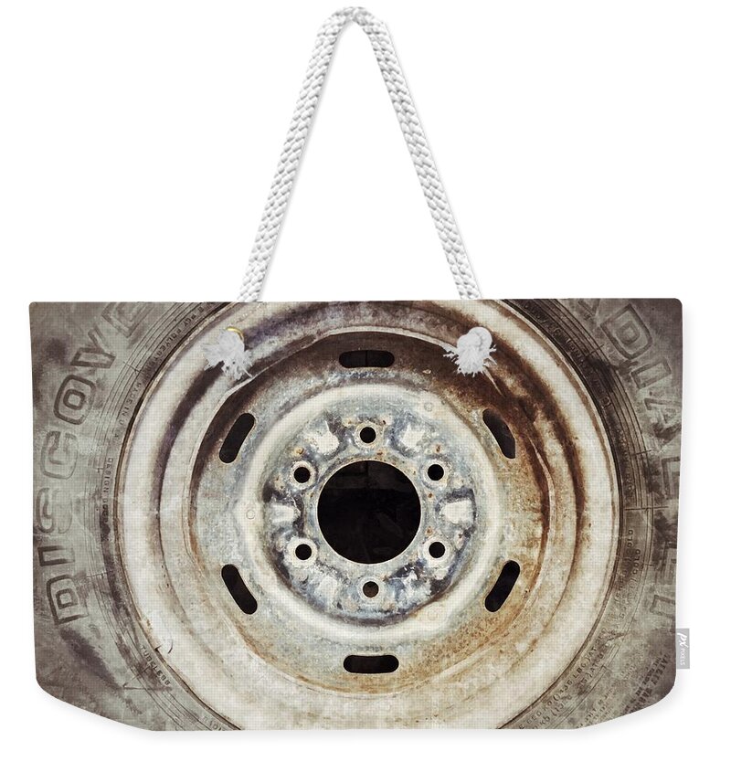 Cooper Weekender Tote Bag featuring the photograph Cooper Discoverer Radial LT Tire by Bert Peake