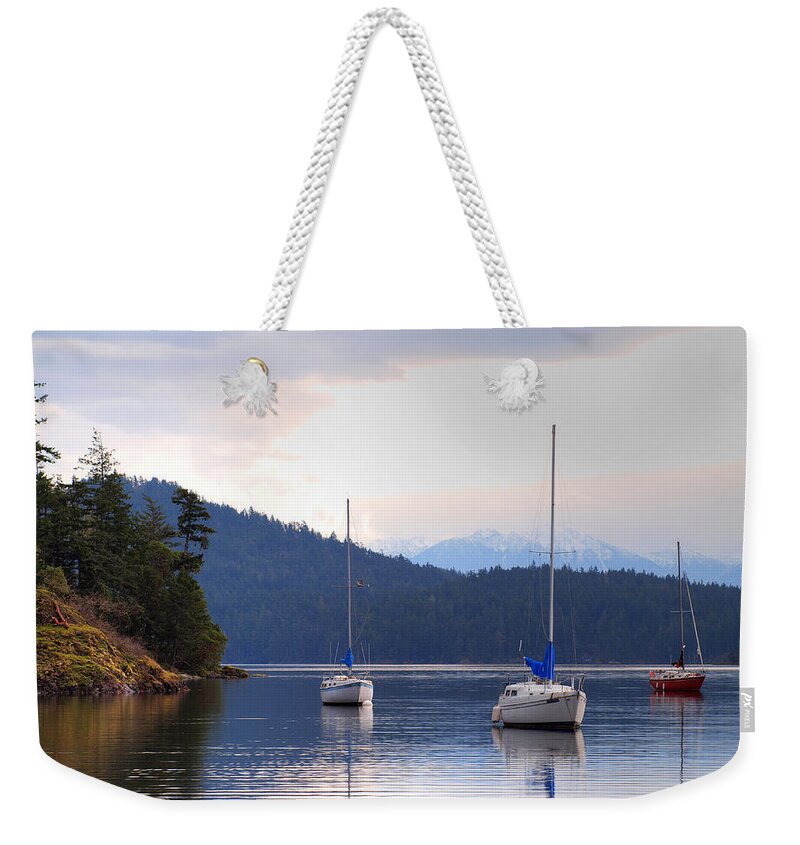Anchor Weekender Tote Bag featuring the photograph Cooper's Cove 1 by Randy Hall
