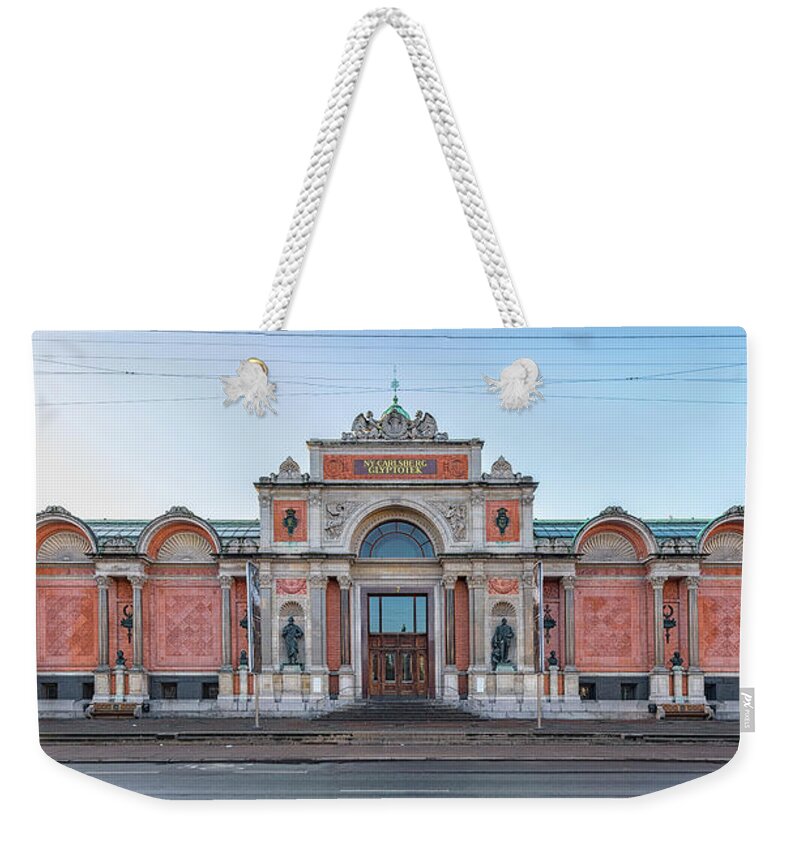 Landmark Weekender Tote Bag featuring the photograph Copenhagen Glyptotek Facade by Antony McAulay