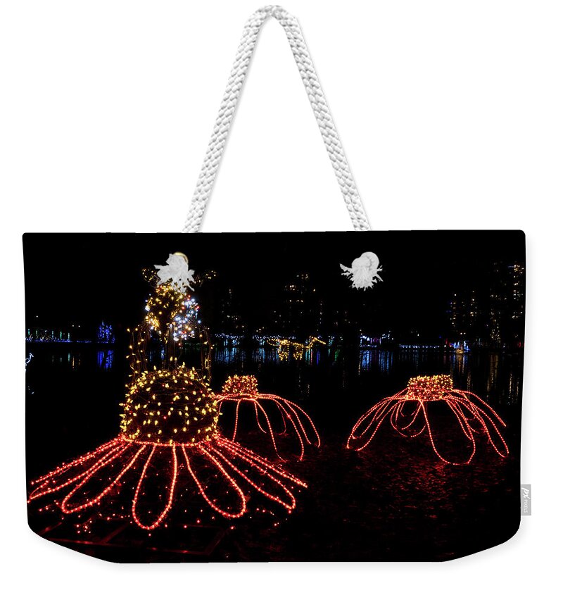 Light The Lake Weekender Tote Bag featuring the photograph Coquitlam Light the Lake 3 by Doug Matthews