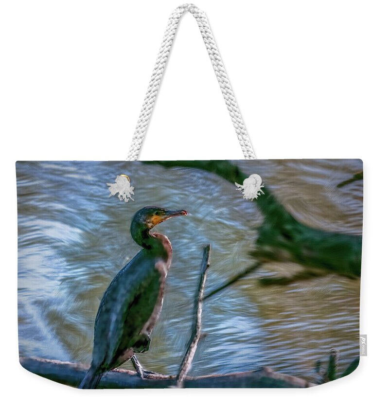 Artistic Weekender Tote Bag featuring the photograph Cormorant #c7 by Leif Sohlman