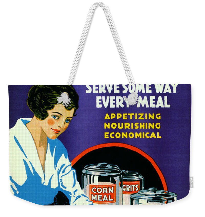 Corn 1918 Weekender Tote Bag featuring the photograph Corn 1918 by Padre Art