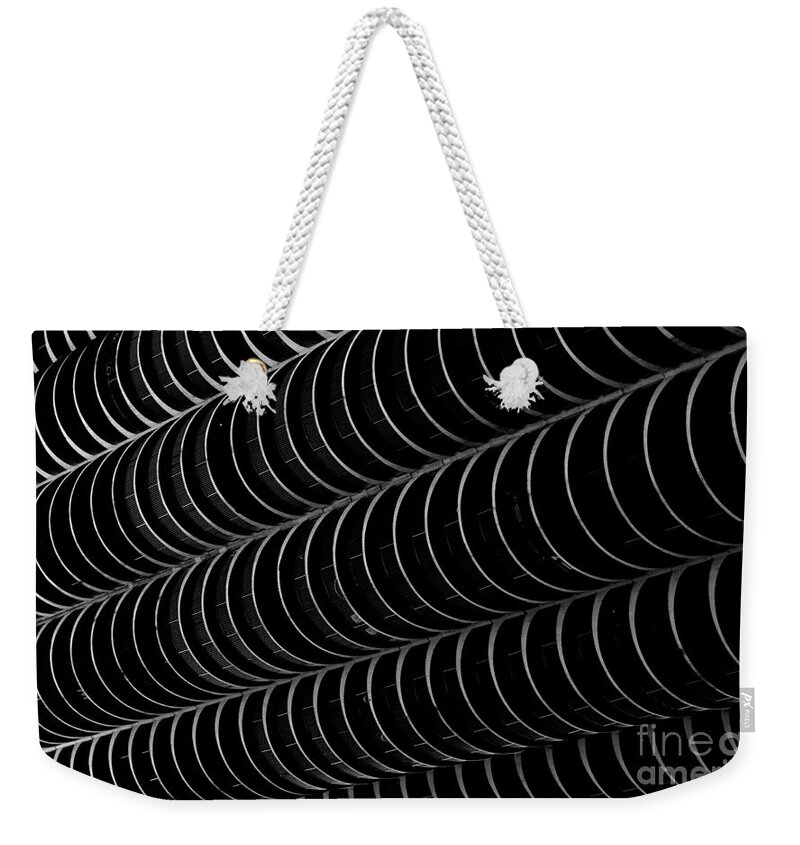 Chicago Weekender Tote Bag featuring the photograph Corn Cob Chicago Abstract by Debra Banks