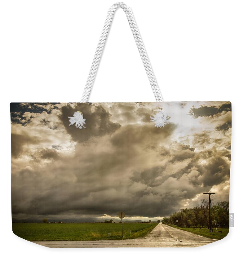 Storm Weekender Tote Bag featuring the photograph Corner Of A Storm by James BO Insogna